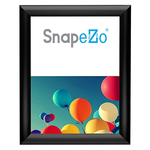 SnapeZo Marco para Foto de 8 x 10 Pulgadas, Negro, Marco de Aluminio de 25mm Cover