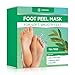 DERMORA Foot Peel Mask | Skin Exfoliating Foot Masks | Dry, Cracked Feet, Callus, Dead Skin Remover | Baby Soft Feet, Tea Tree Scent | Pack of 2 | Regular