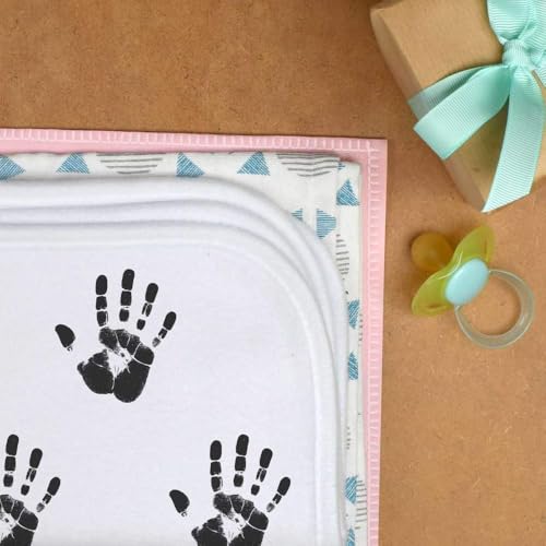 Azeeda 'Single Handprint' Baby Burp/Wash Cloth (BC00030037)3