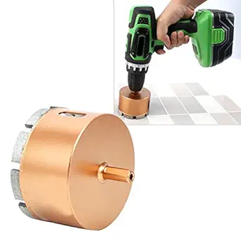 Diamond Drill Bits, Hollow Core Drill Bits Extractor Remover Tools Hole Saws for Drilling on Tile,Concrete, Brick, Glass, Marble and Ceramic(90mm)
