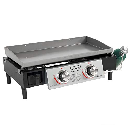 Razor Griddle GGT2130M 25 Inch Outdoor 2 Burner Portable LP Propane Gas