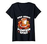 Photo Gallery pumpkin spice lover wild su pumpkin spice maglietta con collo a v Photo Gallery pumpkin spice lover wild su pumpkin spice maglietta con collo a v