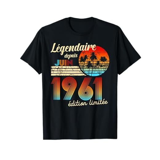 Cumpleaños Nacidos En Legendario Desde Regalo Junio 1961 Camiseta