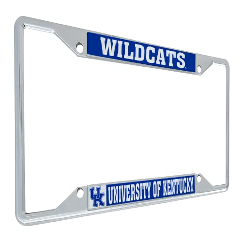 Desert Cactus University of Kentucky Wildcats UK Car Accessories Metal License Plate Frame and Tag Holder for Front or Rear of Car (Mascot)