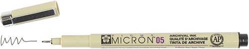 Miniatura 2 de SAKURA PIGMA MICRON 05 - Bolígrafo de punta fina, 0.018 in de ancho, paquete de 2 unidades (negro)