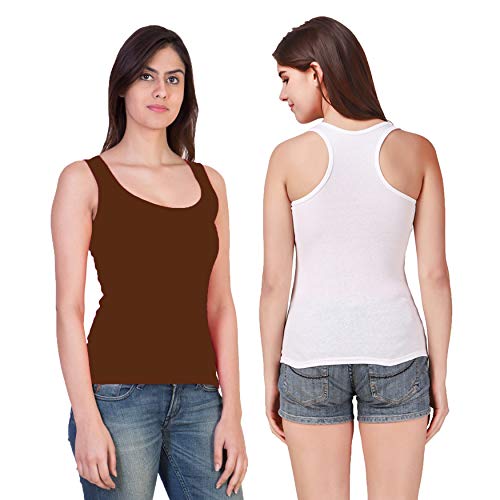 Image of Camisole Tank Top Vest Racerback Sando Camis for Women, Girls (Pack of 2)