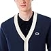 Lacoste Men's Sport Windbreaker Golf Cardigan, Navy Blue/White, Large