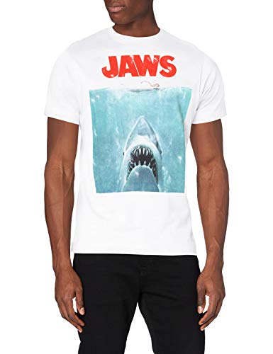 Ya en mundofriki.es: Jaws Camiseta con póster de película para Hombre, Blanco (White White), M