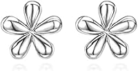 Vista 1 de Reffeer Solid 925 Sterling Silver Daisy Stud Earrings Flower for Women Teens Tiny Flower Stud Earrings Spring