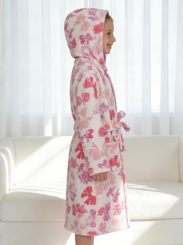 Image of Doctor Unicorn Soft Hooded Rainbow Bathrobe Sleepwear for Girls
