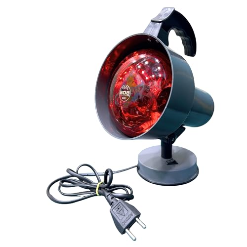 Image of Model 03 Infrared Heat Therapy Lamp | 150W E27 Infrared Bulb, Metal Body, 230V Corded Electric | Physiotherapy Heat Lamp for Home & Clinic