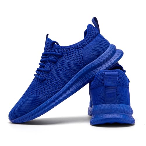 Image of Men Non-Slip Work Shoes Tennis Gym Sneakers Breathable Slip Resistant Lightweight and Comfortable for All-Day Wear Sports and Walking