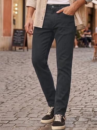 Image of Urbano Fashion Men's Regular Fit Mid Rise Washed Jeans Stretchable