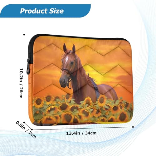 Funda para laptop 13-14 pulgadas con diseño girasoles miniatura 3