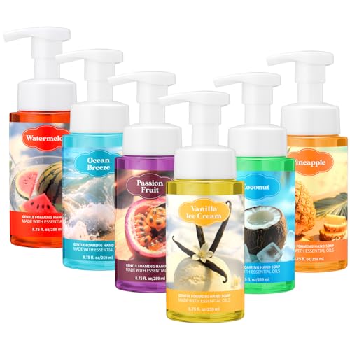 Image of 6 Pack Summer Fruits Foaming Hand Soap with Pump, 8.75 Fl oz