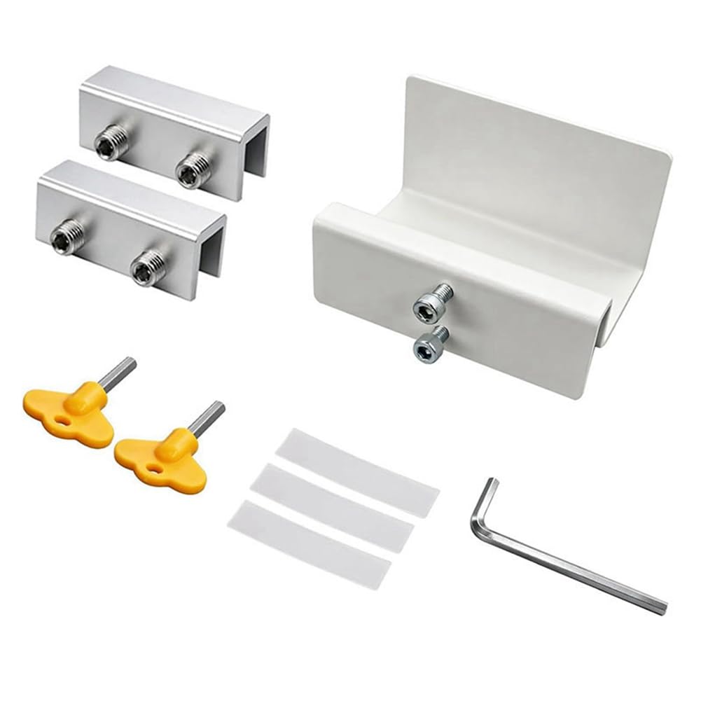 Aundhegrtt No Drill AC for Window Support Bracket with Security Lock, for Air Conditioner Installation Accessories