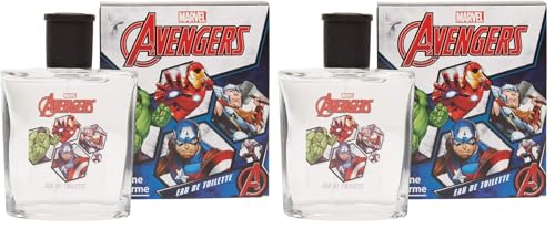 Corine de Farme - Eau de Toilette Los Vengadores Disney - Colonia para Niños desde 3 Años - Clean Beauty, Made in France - Fragancia Fresca y Amaderada - 50 ml (Paquete de 2)