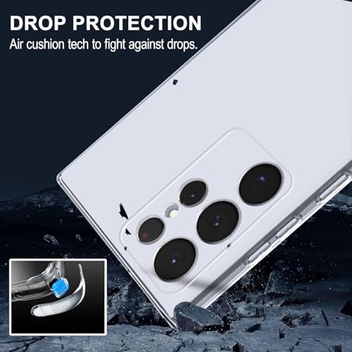 Image of Crystal Clear Samsung Galaxy S25 Ultra 5G Back Case Cover | Camera Protection | Crystal Clear Back | Full Protection Back Cover for Samsung Galaxy S25 Ultra 5G (Transparent)