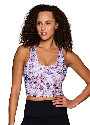 Rbx ACR4153RD-L Active Printed Bra Top cover