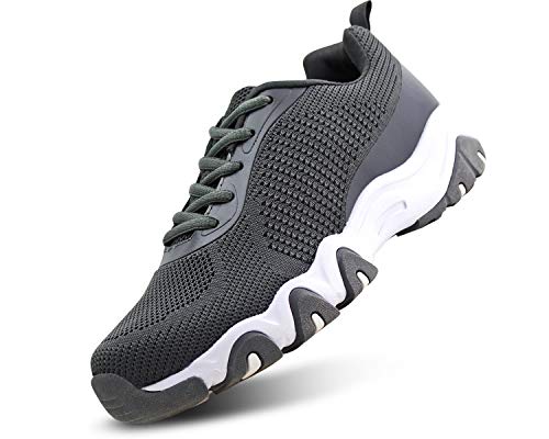 JABASIC Women Outdoor Hiking Breathable Shoes Athletic Tennis Running Sneakers (6,DK Grey)