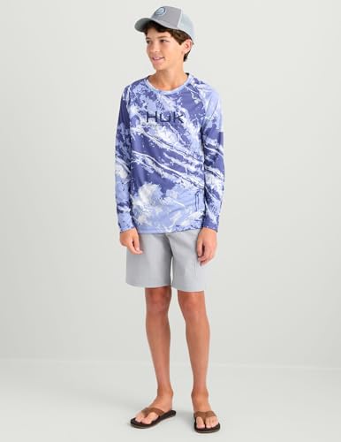 HUK Boys Pursuit Pattern Long Sleeve, Fishing Shirt for Kids2