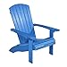 Produktbild NEG Design Adirondack Stuhl Marcy (blau) Westport-Chair/Sessel aus Polywood-Kunststoff (Holzoptik, wetterfest, UV- und farbbeständig)