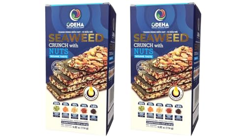Image of 2 Packs - Sesame Seaweed Nuts - Thanh Rong Bien Hat Vi Dau Me - 4 Oz per Box with 2 Boxes per Order