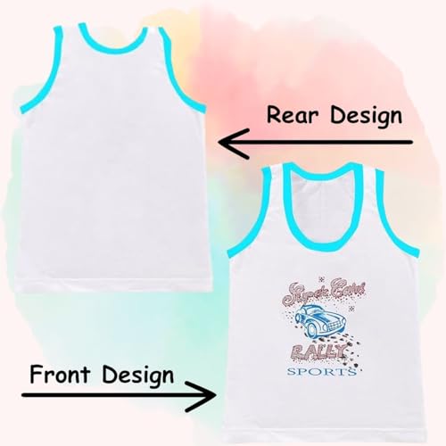Image of TIXY Boys Cotton Sleeveless Vest Combo