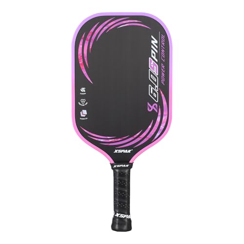 Image of XS XSPAK Carbon Fiber Pickleball Paddle - Tournament Edition - World Champion Surface Technology Options Pickleball Racket - USAPA Polypropylene Honeycomb Paddle with Cushion Comfort Grip