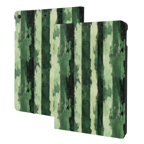 Housse iPad 9e génération imprimé vert cool pour le bureau et voyage
