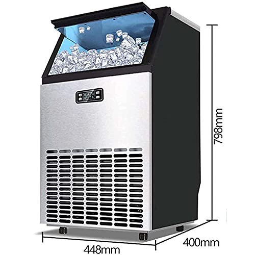 ywewsq Ice Makers Machine Countertop, kommerzieller Eiswürfelbereiter, Macht 121 Pfund EIS in 24 Stunden – Eiswürfel… – Bild 4
