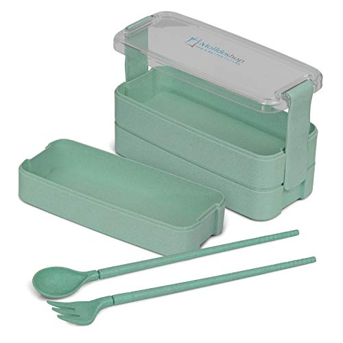 image for Japanese Bento Lunch Box, 3-in-1 Compartment For Adults And Kids, Eco 
