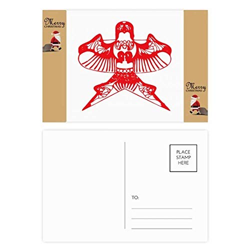 Cartes de remerciement cerf-volant chinois en papier épais pour ne plus baver
