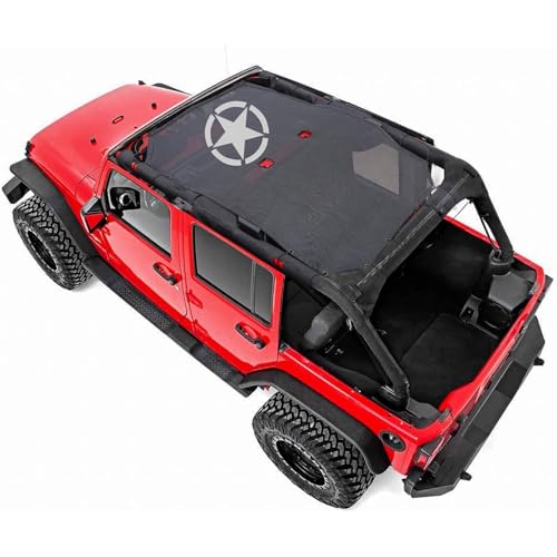 Pare-Soleil de Toit Anti-UV et Réduction Chaleur pour Jeep Wrangler JK 4 Portes