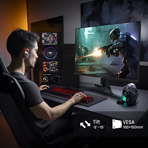 Image of KTC 24 Inch Gaming Monitor FHD 1080P Fast IPS 165Hz, 125% sRGB 1ms HDR Zero-Frame Computer Monitor, HDMI 2.0, DisplayPort 1.4, FreeSync & G-Sync, Tilt, VESA Compatible, Eye Care