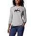 Columbia Women's Hidden Haven Long Sleeve Tee, Colm Grey Heather/Treehome Omblur, XX-Large
