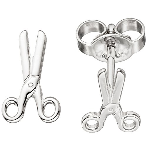 Jobo Damen-Ohrstecker Schere aus 925 Sterling Silber