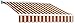 Awntech 20-Feet Destin LX with Hood Left Motor/Remote Retractable Acrylic Awning, 120-Inch Projection, Burgundy/White Multi