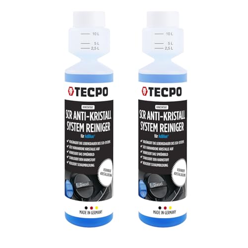TECPO SCR Anti-Kristall Konzentrat Additiv 2X 250 ml hochwirksamer Harnstofflösung