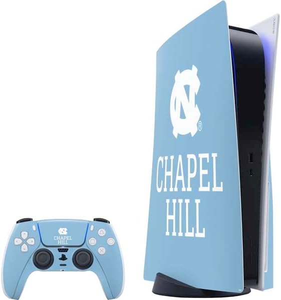 Skinit Decal Gaming Skin Compatible with PS5 Bundle - Officially Licensed University of North Carolina Mascot Design