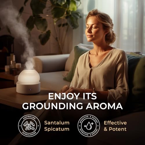 Image of 100% Pure Australian Sandalwood Essential Oil - 0.34 Fl Oz - Australian Sandalwood Oil for Hair, Skin, Diffuser, Aromatherapy & DIY Candle Making Scent