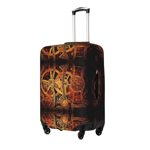 Cool Steampunk Gears Stylish Luggage Cover:The Ultimate Travel Accessory,Fashionable Suitcase Protector2