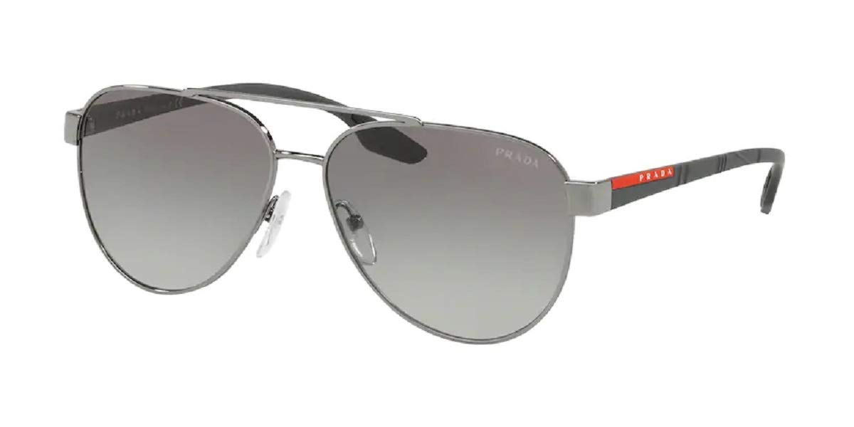 Prada PS54TS LIFESTYLE Aviator Sunglasses For Men+ BUNDLE With Designer iWear Eyewear Kit
