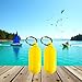 2 Pcs Yellow Floating Keychain Pills-Shape Float Key Rings for Boat Sailings Kayak Surfing Water Sports Floating Key Chain Sports Fan Key Chains Car Keychains Car Accessories, Sports Fan Key Chains