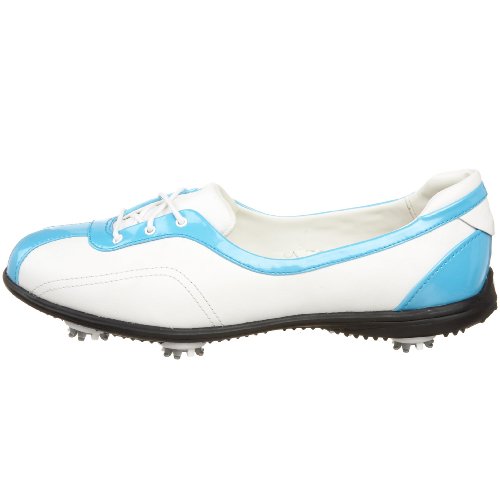Callaway Women's Half Lace Golf Shoe,White/Cyan Blue,Us Women's 11 M #TOP4