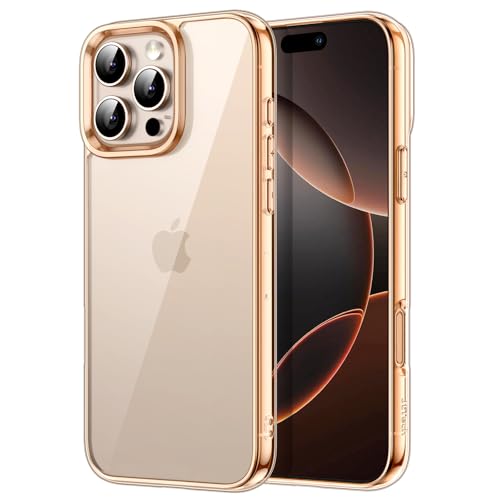 Image of JETech Cover Case for iPhone 16 Pro 6.3-Inch, Non-Yellowing Shockproof Phone Bumper Cover, Anti-Scratch Clear Back (Desert)