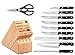 Wüsthof Gourmet 11-Piece Knife Block Set, Beech Wood