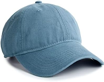 FURTALK Toddler Baseball Hat Kids Boys Girls Adjustable Washed Cotton Baseball Cap with Ponytail (2-5T, Blue)