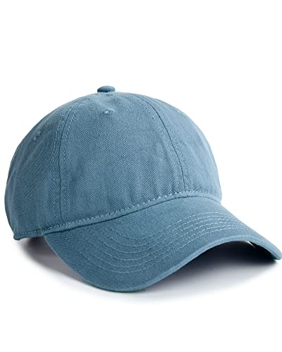 Furtalk Toddler Baseball Hat Kids Boys Girls Adjustable Washed Cotton Baseball Cap With Ponytail (2-5T, Blue) #TOP3