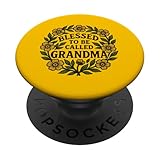 Photo Gallery design con scritta "blessed to be callled grandma" popsockets popgrip adesivo Photo Gallery design con scritta "blessed to be callled grandma" popsockets popgrip adesivo